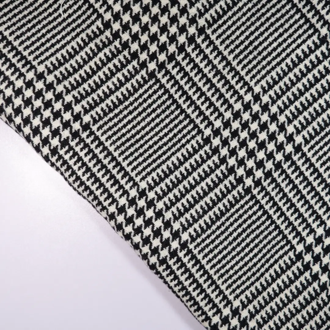 China Fabric for Trench Coat,Overcoat Woolen Tweed Woolen Wool Nylon BLACK WHITE color buy from China wholesaler bulk order at wholesale price free worldwide shipping Alibaba