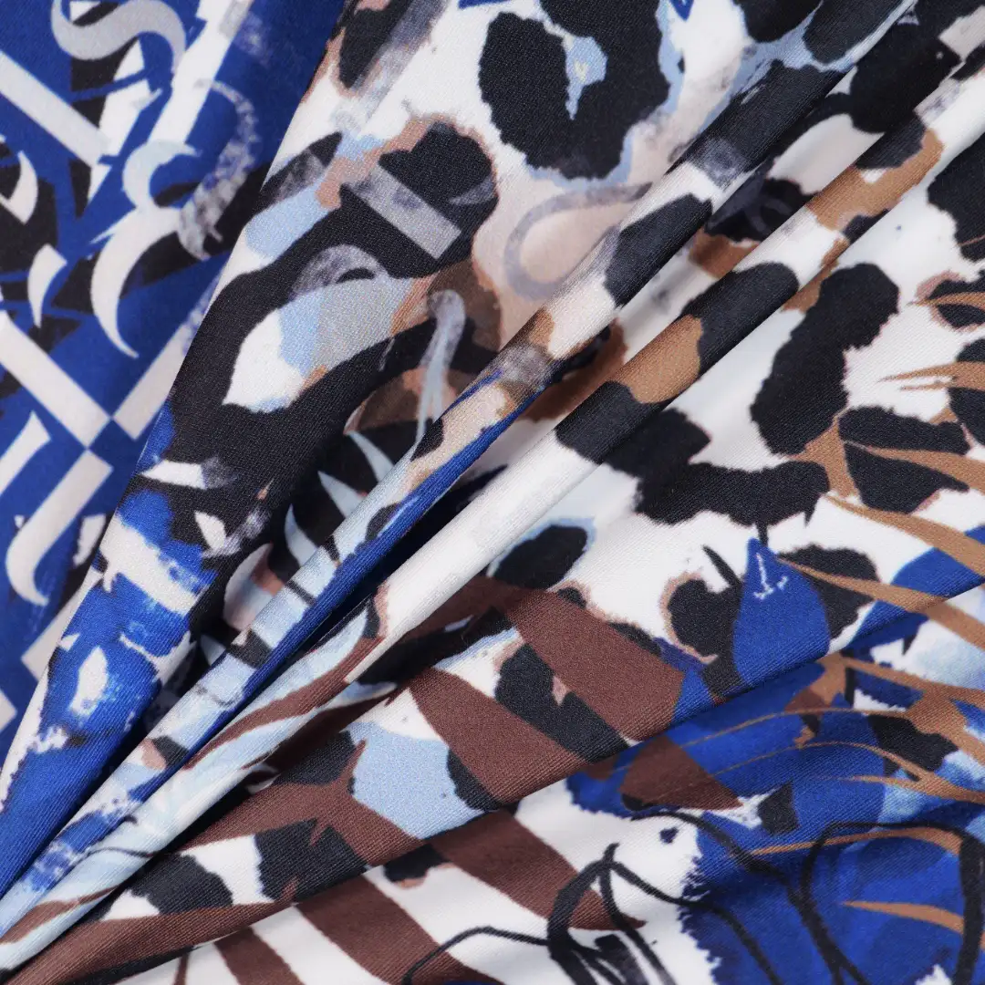 China Fabric for Jackets,T-Shirt,Loungewear Interlock Knit Fabric Polyester Elastane blue color buy from China wholesaler bulk order at wholesale price free worldwide shipping Alibaba