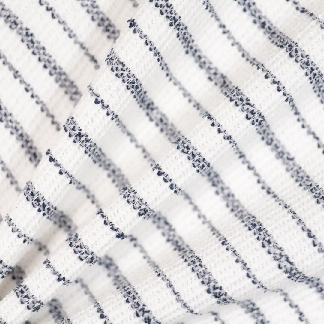 China Fabric for T-Shirt,Polo Shirt Jacquard Knit Fabric Cotton Polyester white&black color buy from China wholesaler bulk order at wholesale price free worldwide shipping Alibaba