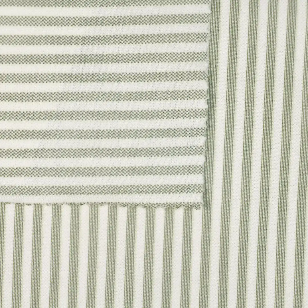 China Fabric for T-Shirt,Backless Beach Dress Yarn-dyed fabric Knit Fabric Cotton Polyester green color buy from China wholesaler bulk order at wholesale price free worldwide shipping Alibaba