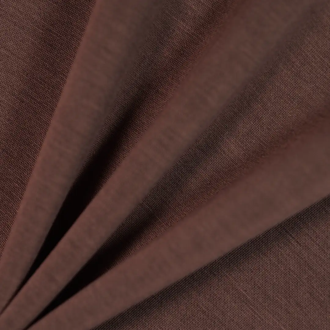 China Fabric for Hoodie,Loungewear Scuba Knit Fabric Polyester Modal Spandex brown color buy from China wholesaler bulk order at wholesale price free worldwide shipping Alibaba