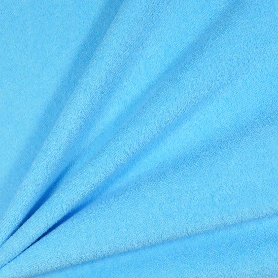 China Fabric for Loungewear Towel Fabric Knit Fabric Cotton Polyester blue color buy from China wholesaler bulk order at wholesale price free worldwide shipping Alibaba