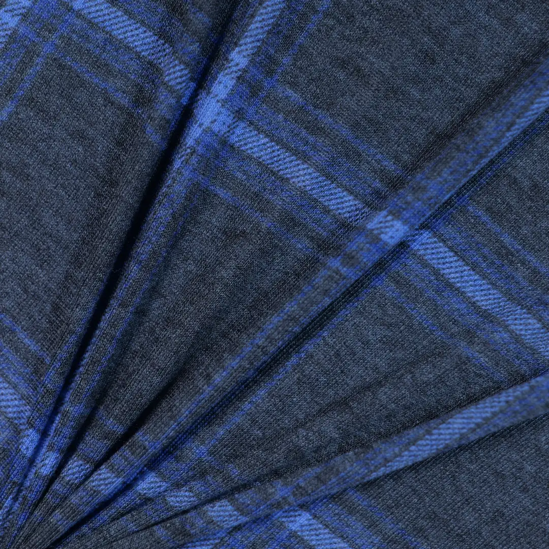 China Fabric for Loungewear Rib Knit Fabric Recycled Polyester Tencel Wool blue color buy from China wholesaler bulk order at wholesale price free worldwide shipping Alibaba