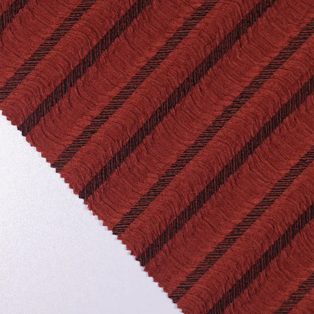 China Fabric for T-Shirt,Loungewear Crepe Knit Fabric Polyester Spandex burgundy color buy from China wholesaler bulk order at wholesale price free worldwide shipping Alibaba
