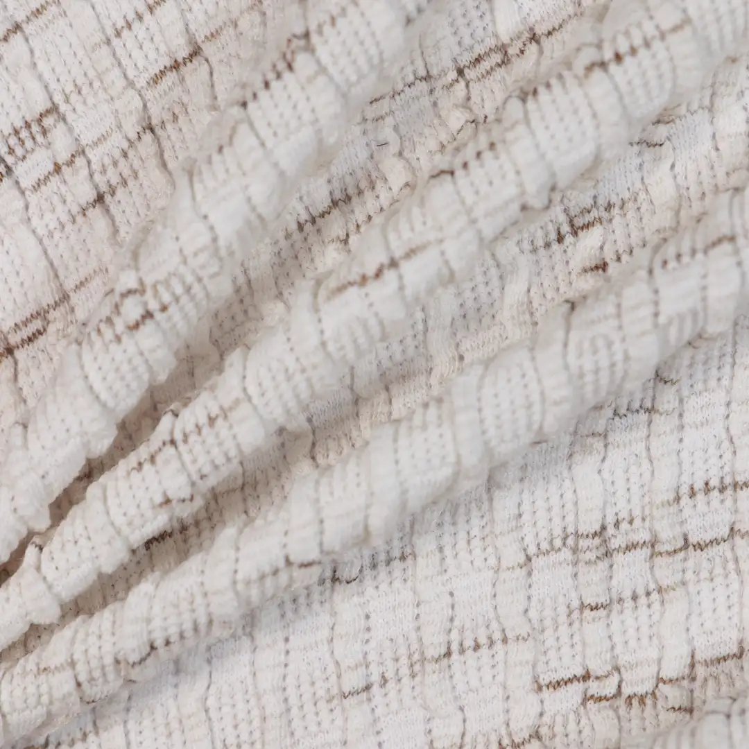 China Fabric for Loungewear Crepe Knit Fabric Polyester Viscose Rayon Milky white color buy from China wholesaler bulk order at wholesale price free worldwide shipping Alibaba