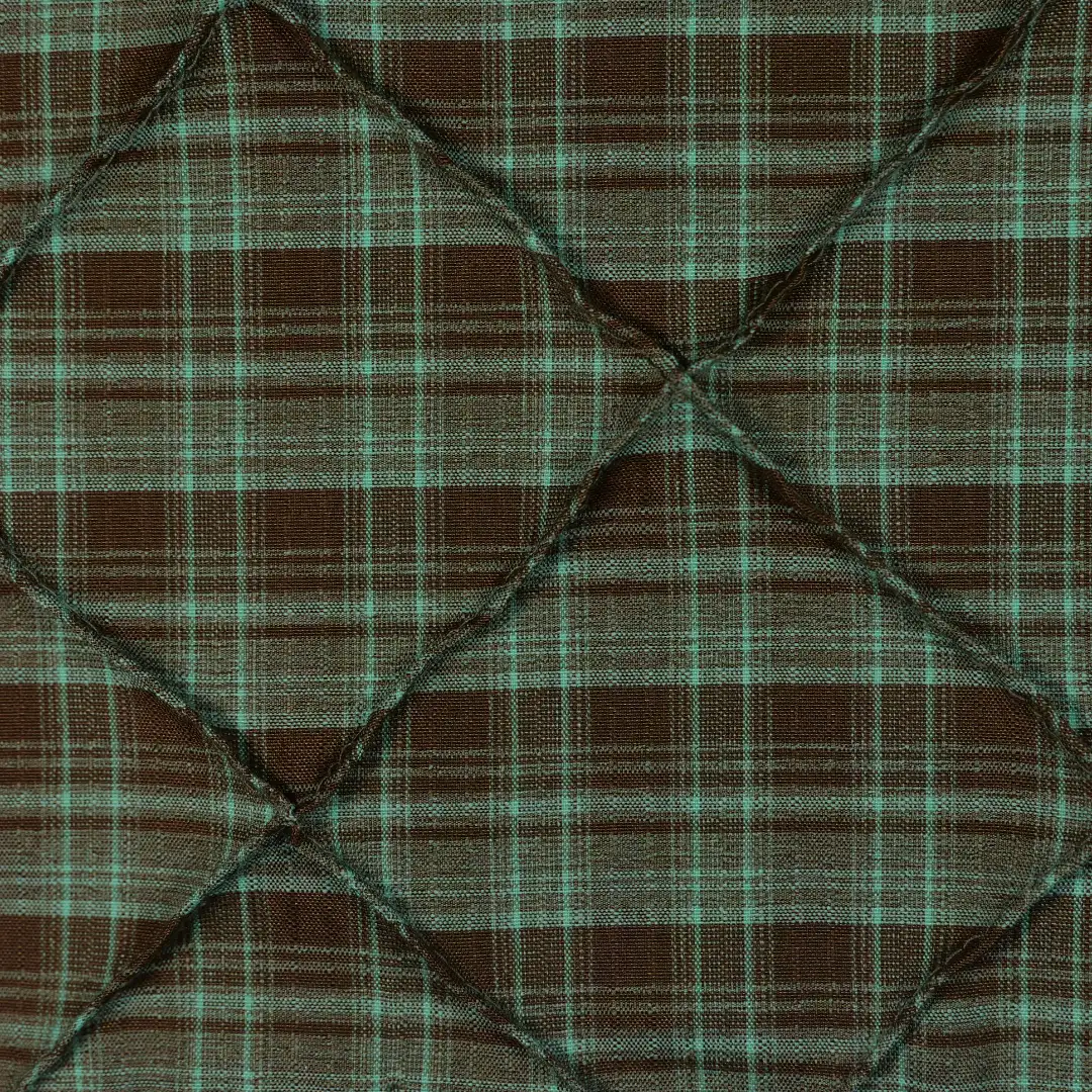 China Fabric for Blouse Yarn Dyed Check Synthetic Woven Fabric Polyester green color buy from China wholesaler bulk order at wholesale price free worldwide shipping Alibaba