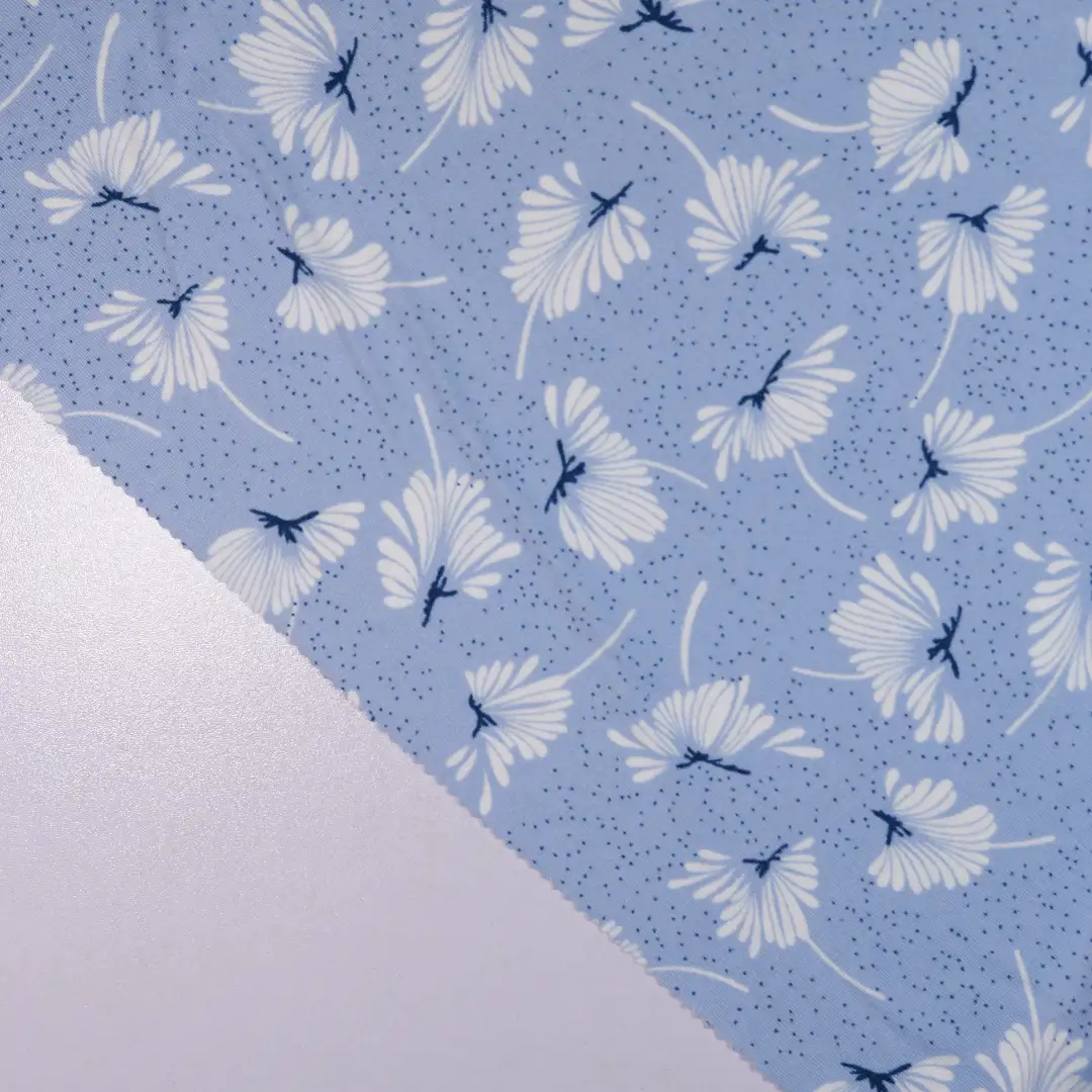 China Fabric for Loungewear Single Jersey Knit Fabric Polyester Spandex blue color buy from China wholesaler bulk order at wholesale price free worldwide shipping Alibaba