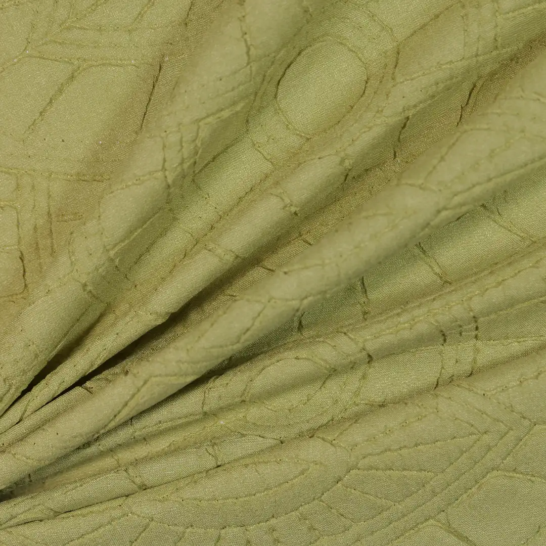 China Fabric for Skirt Schiffli Synthetic Woven Fabric Polyester Olive green color buy from China wholesaler bulk order at wholesale price free worldwide shipping Alibaba