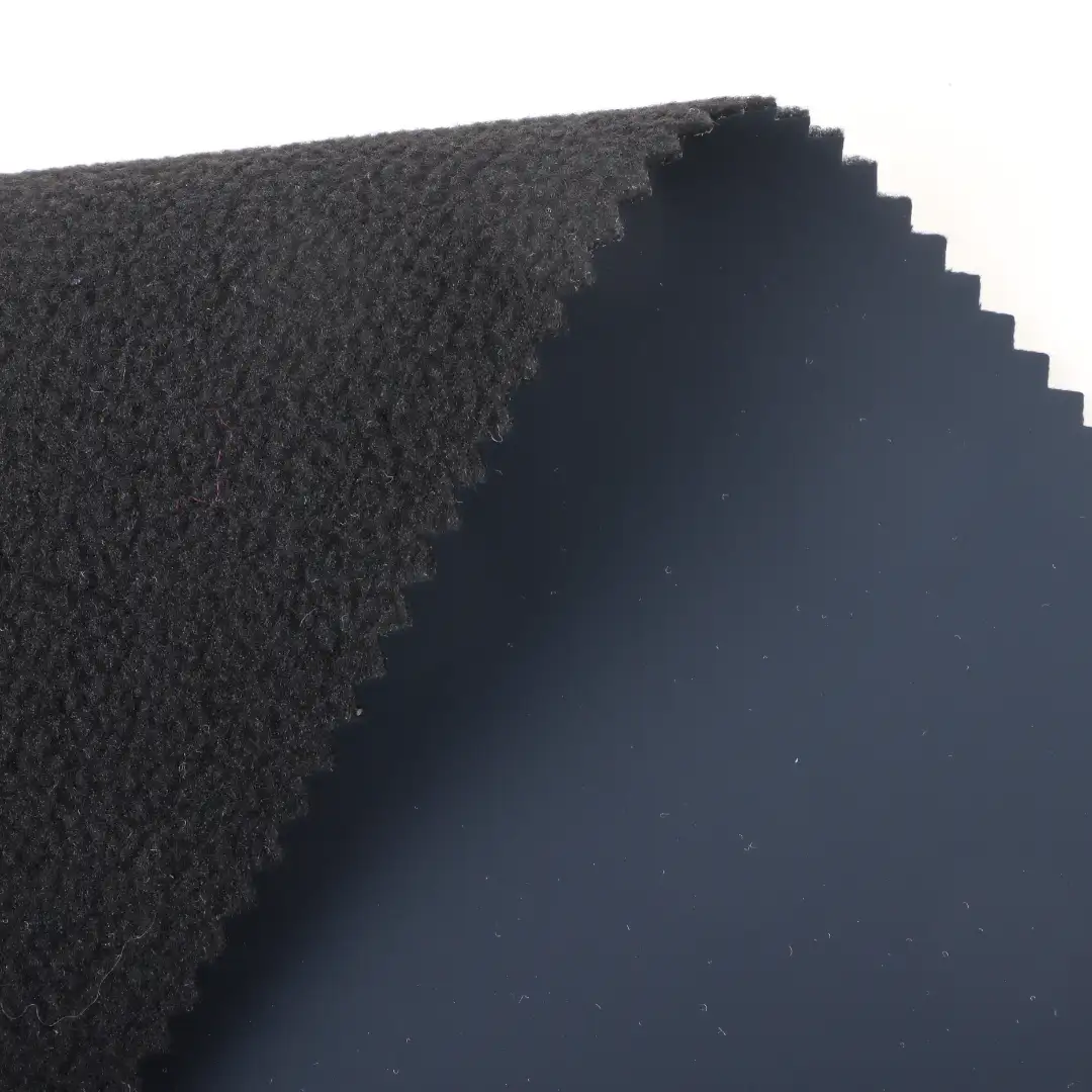 China Fabric for Jackets,Trench Coat Bonded fabric Bonded fabric Polyurethane (PU) navy blue color buy from China wholesaler bulk order at wholesale price free worldwide shipping Alibaba