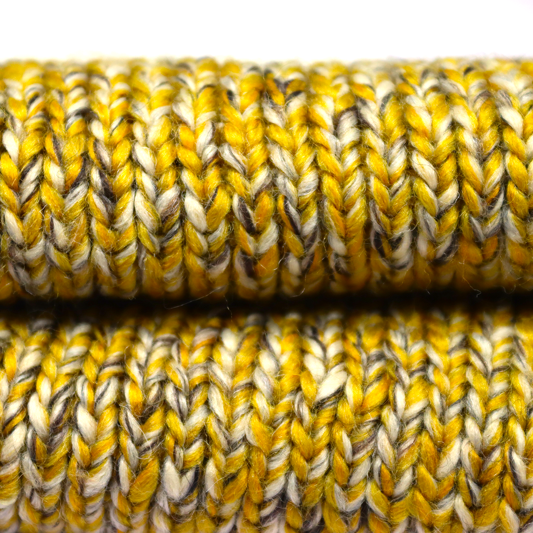 China Yarn for Knitted Jacket (Sweater),Hoodie  (Sweater),Half-Zipper Cardigan (Sweater) Roving Yarn Fancy Yarn Acrylic Recycled Polyester Wool Yellow color buy from China wholesaler bulk order at wholesale price free worldwide shipping Alibaba