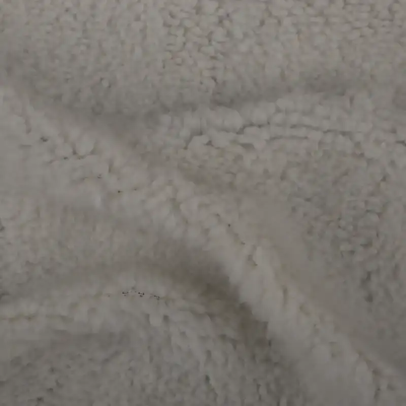 China Fabric for Overcoat,Bomber Jacket,Trench Coat Sherpa Knit Fabric Polyester White color buy from China wholesaler bulk order at wholesale price free worldwide shipping Alibaba