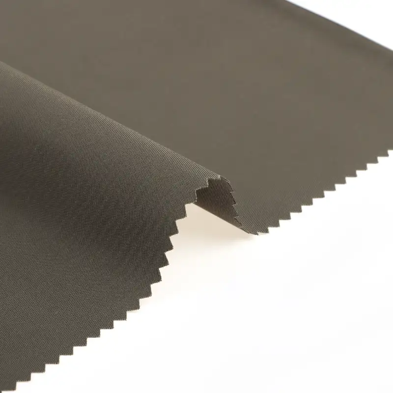 China Fabric for Jackets Polyester Imitation Memory Fabric Synthetic Woven Fabric Polyester olive color buy from China wholesaler bulk order at wholesale price free worldwide shipping Alibaba