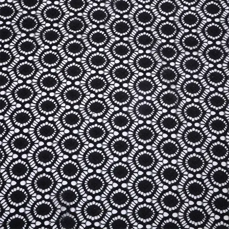 China Fabric for Shirt,Skirt Lace Knit Fabric Nylon Spandex black color buy from China wholesaler bulk order at wholesale price free worldwide shipping Alibaba