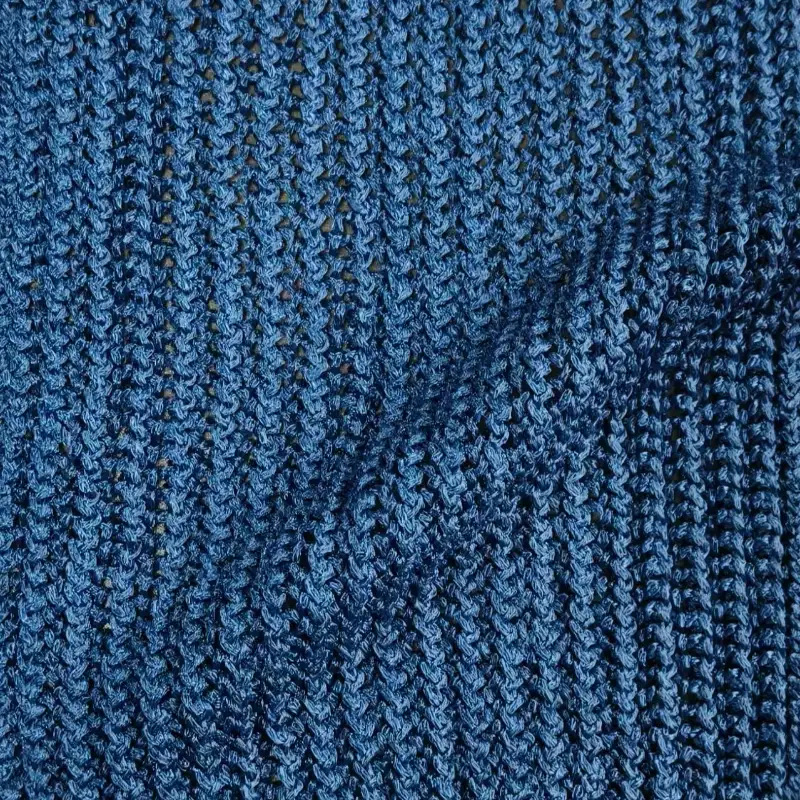 China Yarn for Open Cardigan (Sweater),Round Neck Pullover (Sweater),Crop Top Pullover (Sweater) Tubular Tape Yarn Fancy Yarn Recycled Polyester Polyester 蓝色 color buy from China wholesaler bulk order at wholesale price free worldwide shipping Alibaba