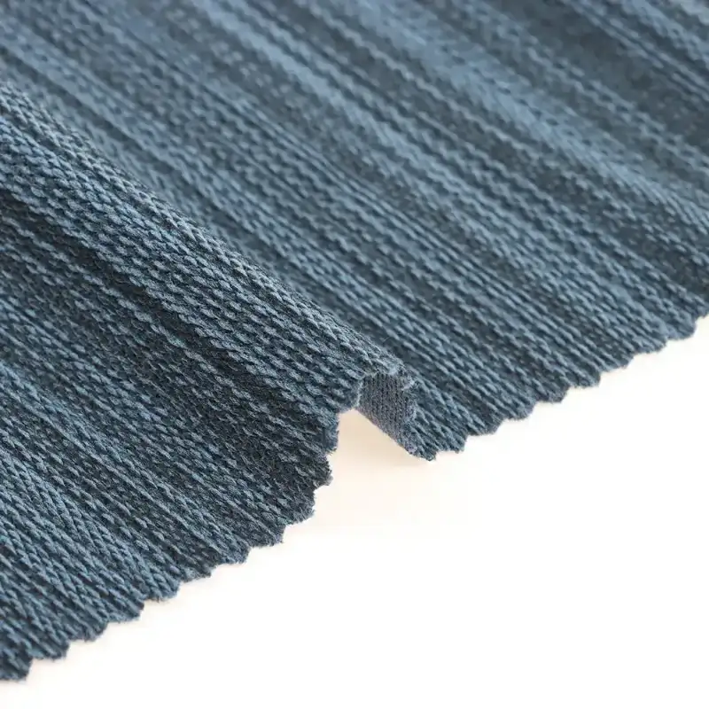 China Fabric for T-Shirt,Loungewear French Terry Knit Fabric Rayon Cotton Polyester Elastane blue color buy from China wholesaler bulk order at wholesale price free worldwide shipping Alibaba