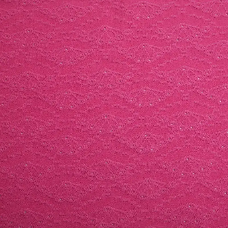 China Fabric for Shirt,Dresses (Pullover)  Weft Jacquard Knit Fabric Polyester Spandex Pink color buy from China wholesaler bulk order at wholesale price free worldwide shipping Alibaba