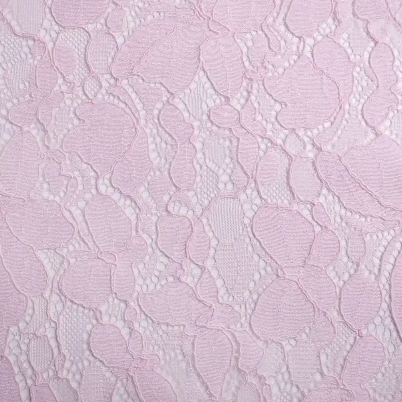 China Fabric for Blouse,Shirt Half Sleeve Button ,Dresses (Cardigan Button) ,Skirt  Lace Knit Fabric Cotton Nylon Rayon pink color buy from China wholesaler bulk order at wholesale price free worldwide shipping Alibaba