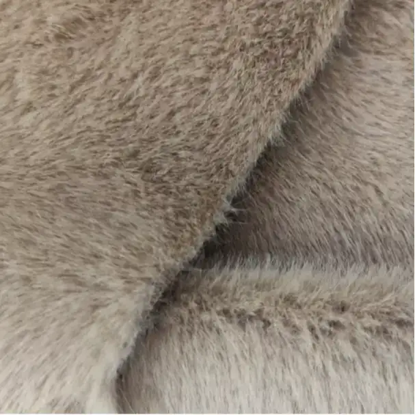 China Fabric for Jackets,Hoodie  ,Waist coat Fake Fur Knit Fabric Polyester brown color buy from China wholesaler bulk order at wholesale price free worldwide shipping Alibaba