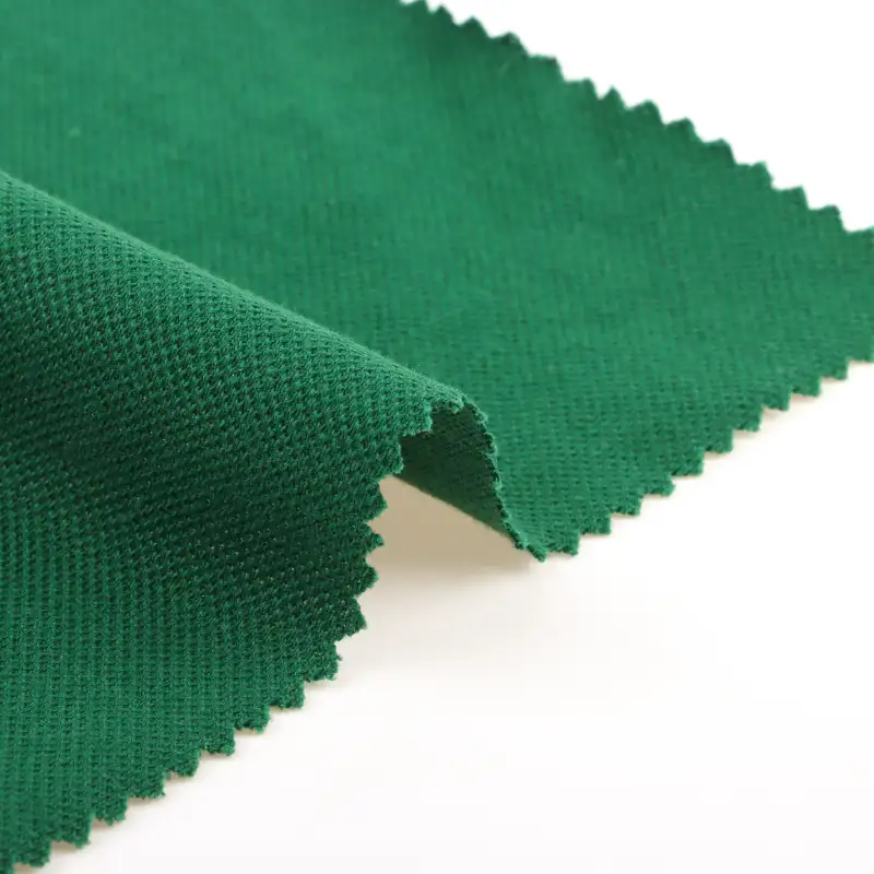 China Fabric for T-Shirt,Polo Shirt,Tank Top,Tracksuits Mesh Knit Fabric Cotton Spandex Green color buy from China wholesaler bulk order at wholesale price free worldwide shipping Alibaba