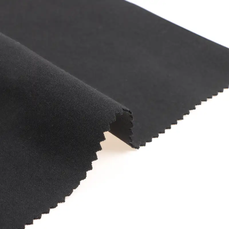 China Fabric for Jogger,Loungewear,Tracksuits Scuba Knit Fabric Polyester Spandex BLACK color buy from China wholesaler bulk order at wholesale price free worldwide shipping Alibaba