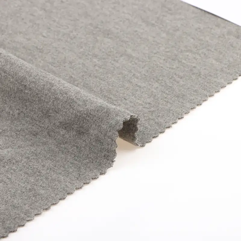 China Fabric for Jogger,Loungewear,Tracksuits Double-side fleece Knit Fabric Recycled Cotton Polyester Spandex Gray color buy from China wholesaler bulk order at wholesale price free worldwide shipping Alibaba