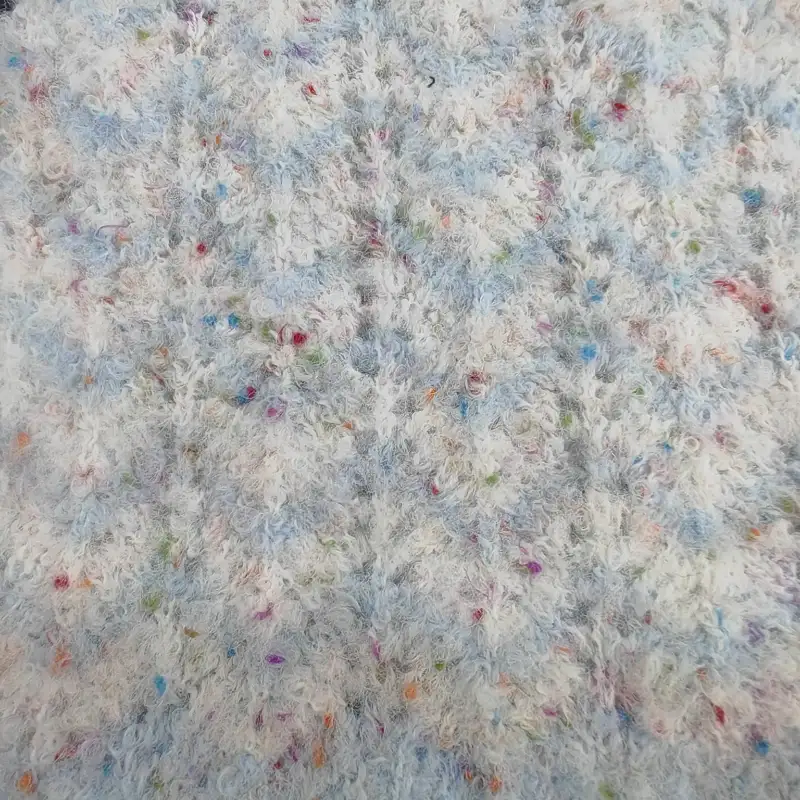 China Yarn for Hoodie,Open Cardigan (Sweater),Round Neck Pullover (Sweater),Crop Top Pullover (Sweater) Boucle Yarn Fancy Yarn Recycled Polyester Polyester Wool Spandex Color dots color buy from China wholesaler bulk order at wholesale price free worldwide shipping Alibaba