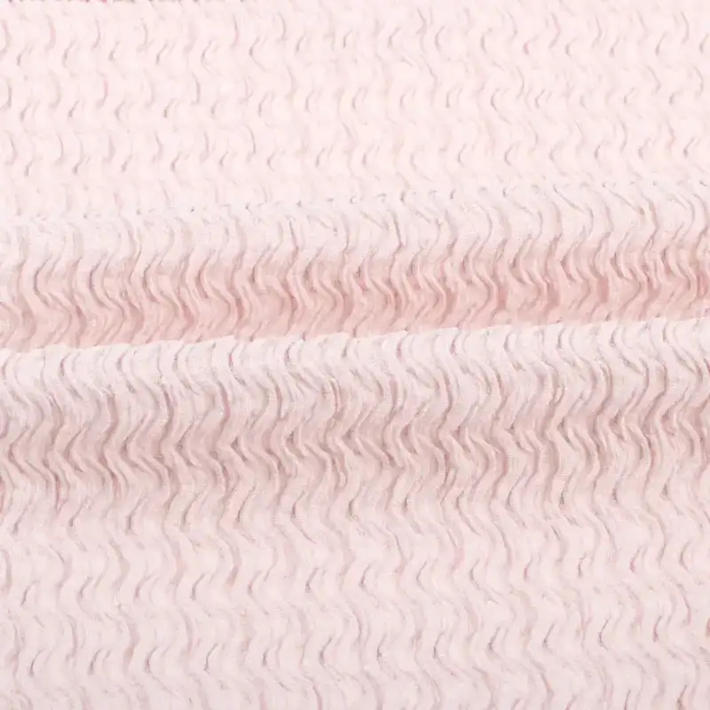China Fabric for Shirt,Pants,Blouse,Crop Top Tricot Knit Fabric Polyester Elastane pink color buy from China wholesaler bulk order at wholesale price free worldwide shipping Alibaba