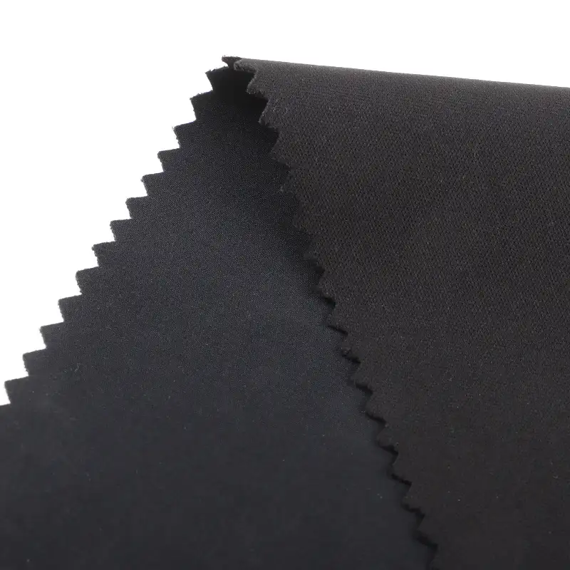 China Fabric for Jackets,Trench Coat Composite fabric Synthetic Woven Fabric Polyester Spandex BLACK color buy from China wholesaler bulk order at wholesale price free worldwide shipping Alibaba