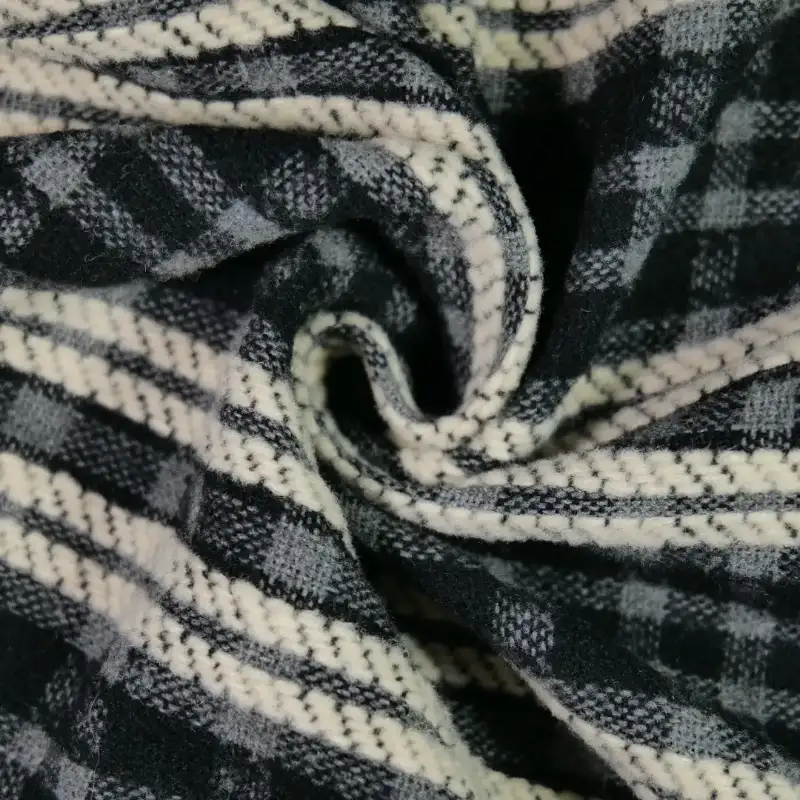 China Fabric for Blazer,Overcoat,Suit,Uniform Yarn Dyed Check Woven Blended Fabric Polyester Wool Acetate Black color buy from China wholesaler bulk order at wholesale price free worldwide shipping Alibaba