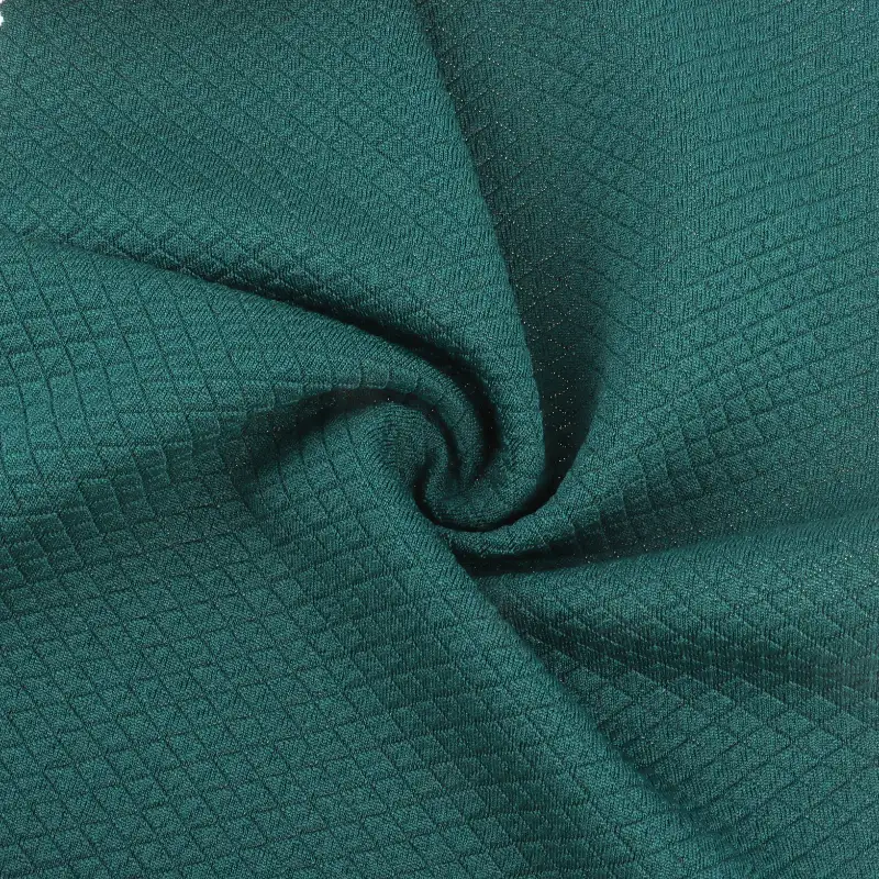 China Fabric for T-Shirt,Polo Shirt,Tank Top,Crop Top Jacquard Knit Fabric Polyester Spandex Green color buy from China wholesaler bulk order at wholesale price free worldwide shipping Alibaba
