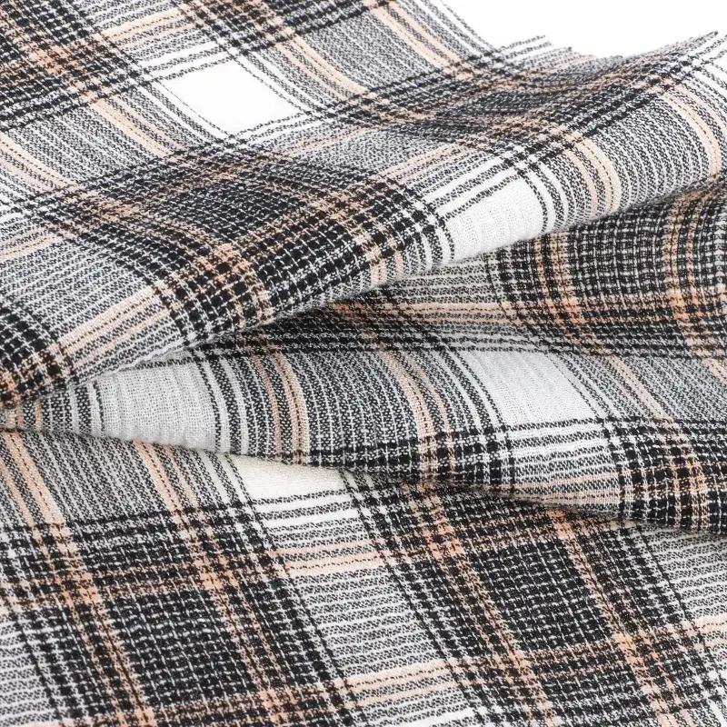 China Fabric for Blouse,Crop Top,Skirt Cotton YD Crepe Natural Woven Fabric Cotton check color buy from China wholesaler bulk order at wholesale price free worldwide shipping Alibaba