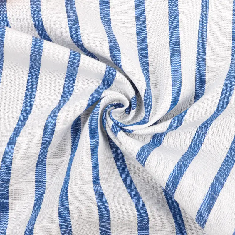 China Fabric for Blouse,Crop Top,Skirt Cotton/Rayon Plain Woven Blended Fabric Rayon Cotton stripe color buy from China wholesaler bulk order at wholesale price free worldwide shipping Alibaba