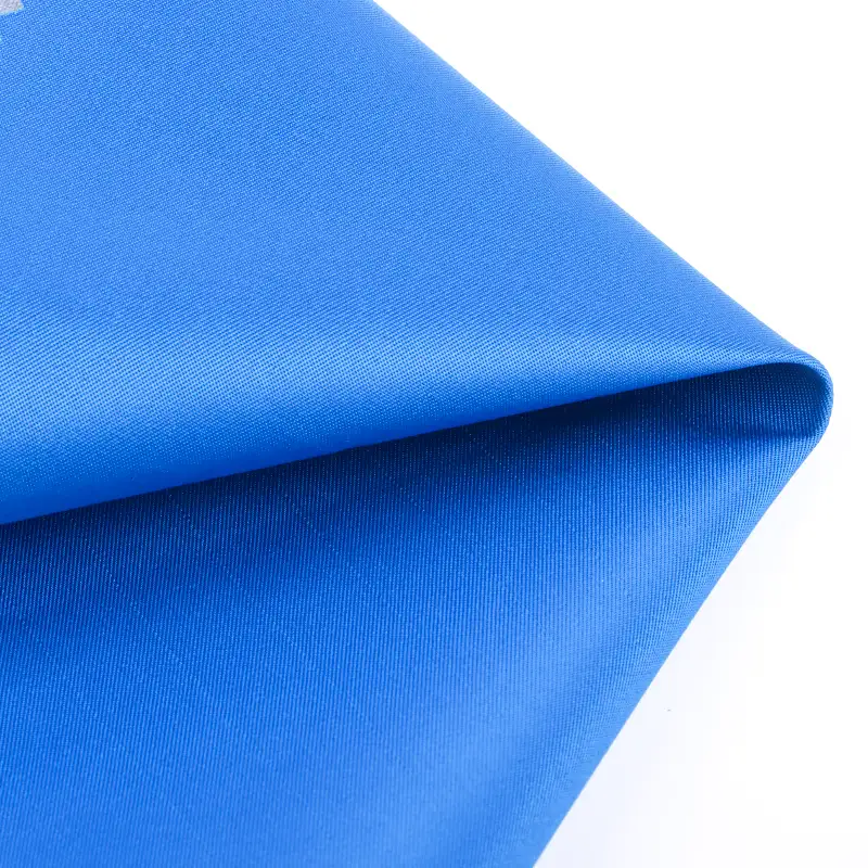 China Fabric for Pants,Jackets,Uniform,Waist coat Polyester Peach Skin Microfiber Fabric Synthetic Woven Fabric Polyester Conductive fiber BLUE color buy from China wholesaler bulk order at wholesale price free worldwide shipping Alibaba