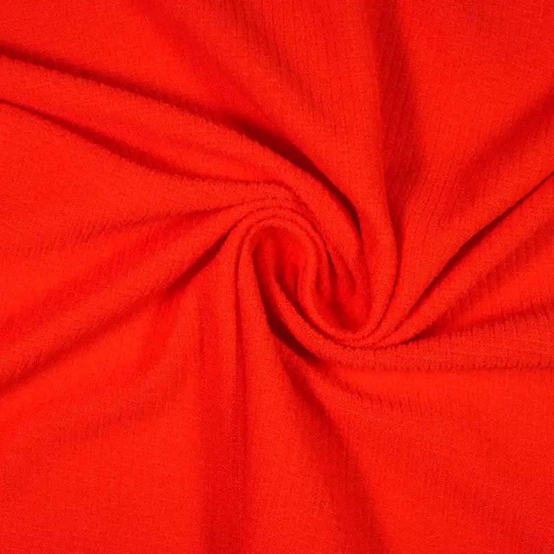 China Fabric for T-Shirt Four Stretch Polyester Woven Fabric Synthetic Woven Fabric Polyester red color buy from China wholesaler bulk order at wholesale price free worldwide shipping Alibaba