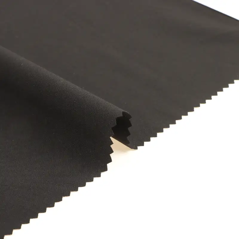 China Fabric for Pants,Blouse,Skirt,Trench Coat,Padded Jacket,Dresses (Cardigan Open) ,Dresses (Cardigan Button) ,Dresses (Pullover)  Four-way Stretch (Bi-Stretch) Woven Blended Fabric Polyester Spandex Black color buy from China wholesaler bulk order at wholesale price free worldwide shipping Alibaba