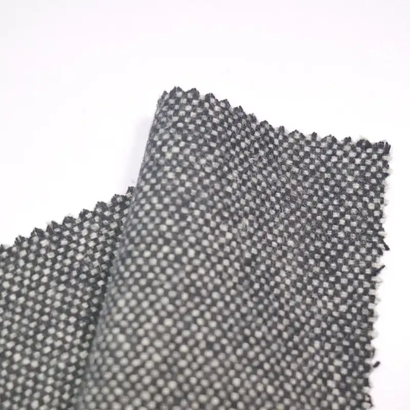 China Fabric for Overcoat,Suit Chanel-Style Fabric Woolen Wool Polyester Black color buy from China wholesaler bulk order at wholesale price free worldwide shipping Alibaba