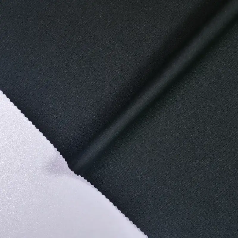 China Fabric for Crop Top,Sweatshirt,Kids Crew-Neck Cardigan ,Roll Neck Jumper  Ponte Roma Knit Fabric Polyester black color buy from China wholesaler bulk order at wholesale price free worldwide shipping Alibaba