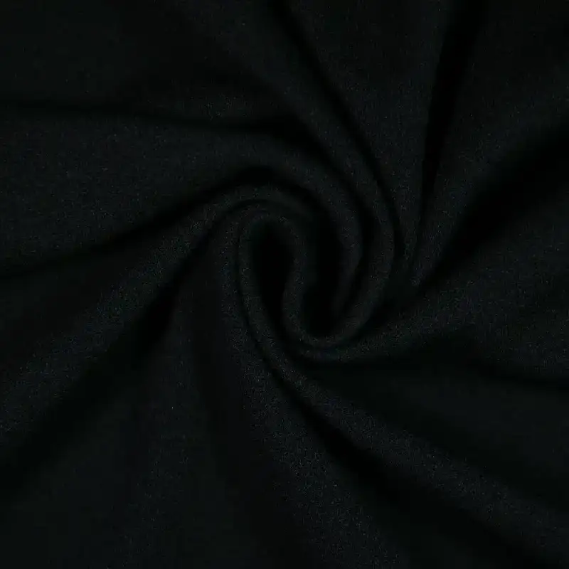 China Fabric for T-Shirt,Strap Midi Dress Knit crepe Knit Fabric Polyester Spandex black color buy from China wholesaler bulk order at wholesale price free worldwide shipping Alibaba