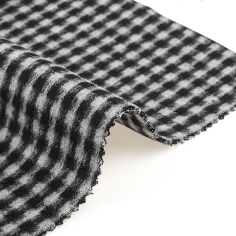 China Fabric for Pants,Blazer,Overcoat,Skirt  Woolen Overcoat Woolen Wool Other Black-White color buy from China wholesaler bulk order at wholesale price free worldwide shipping Alibaba