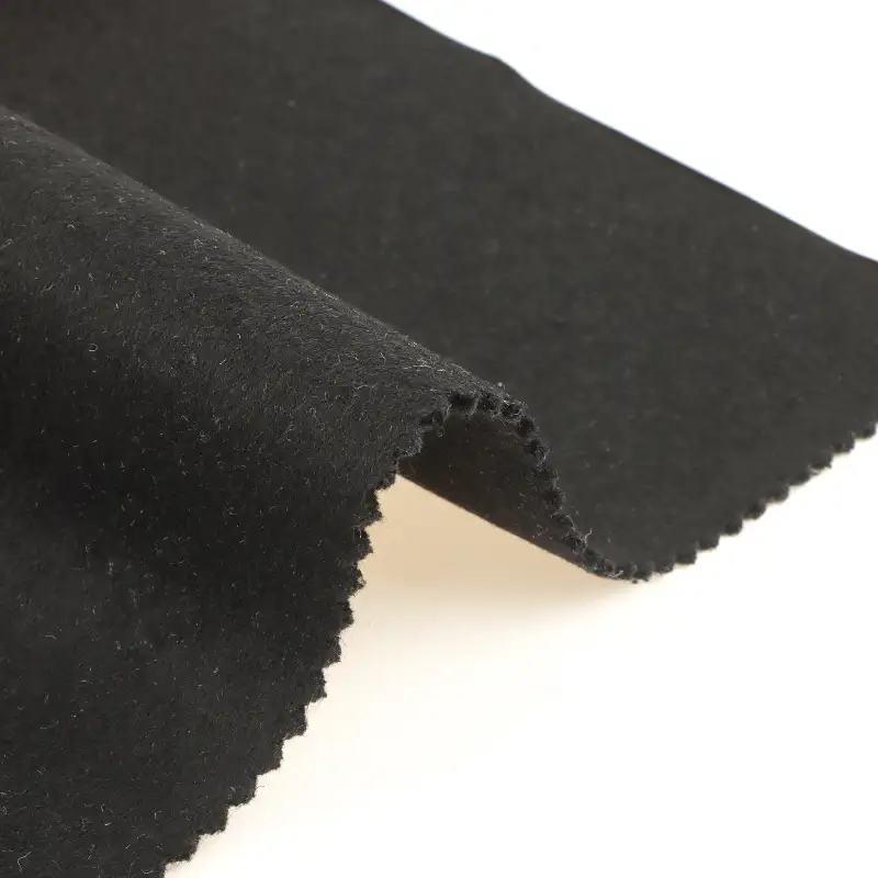 China Fabric for Blazer,Overcoat,Skirt  Woolen Overcoat Woolen Wool Other Black color buy from China wholesaler bulk order at wholesale price free worldwide shipping Alibaba