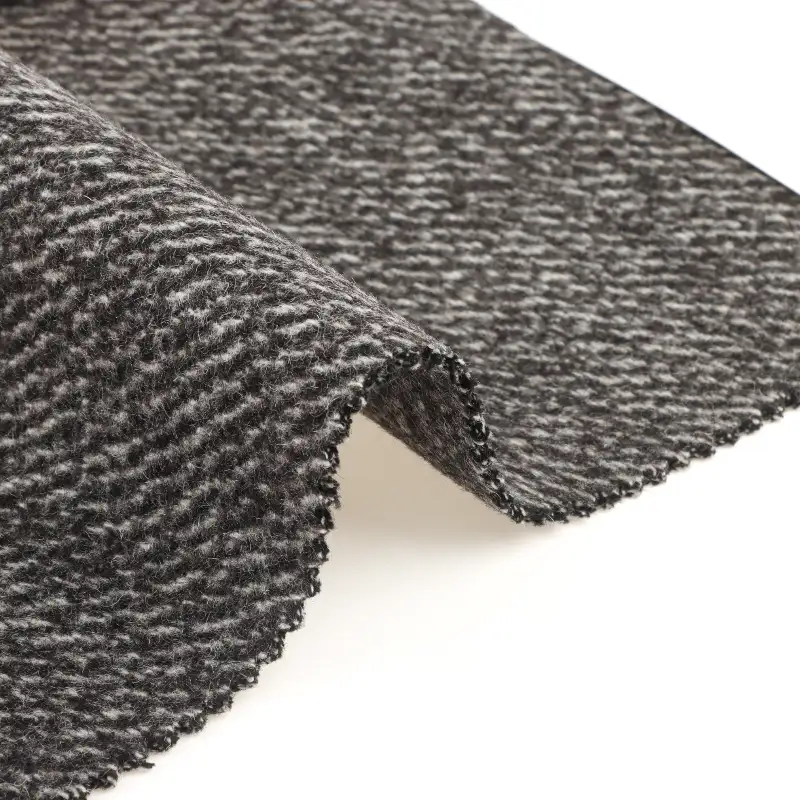 China Fabric for Jackets,Blazer,Overcoat,Skirt  Woolen Twill Woolen Wool Polyester Black Twill color buy from China wholesaler bulk order at wholesale price free worldwide shipping Alibaba