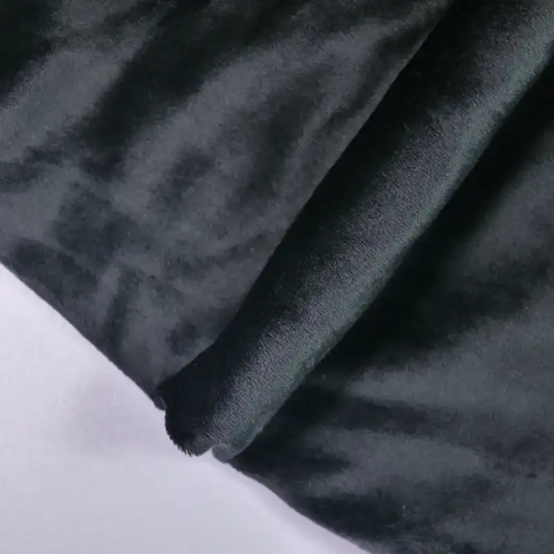 China Fabric for Loungewear Fleece Knit Fabric Polyester Spandex black color buy from China wholesaler bulk order at wholesale price free worldwide shipping Alibaba