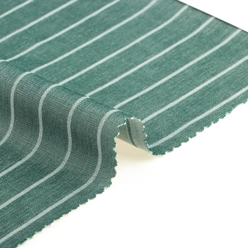 China Fabric for Shirt,Skirt Polyester/Rayon Twill Woven Blended Fabric Rayon Polyester stripe color buy from China wholesaler bulk order at wholesale price free worldwide shipping Alibaba