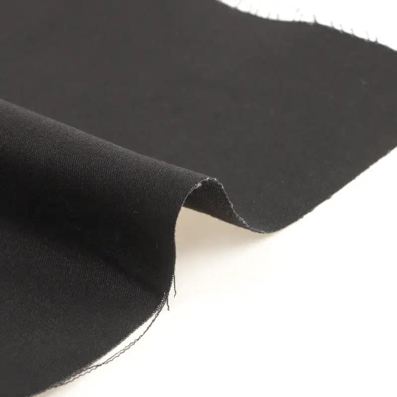 China Fabric for Pants,Jackets,Blazer,Shorts,Padded Jacket,Waist coat,Light Jacket Twill Woven Blended Fabric Cotton Spandex Black color buy from China wholesaler bulk order at wholesale price free worldwide shipping Alibaba