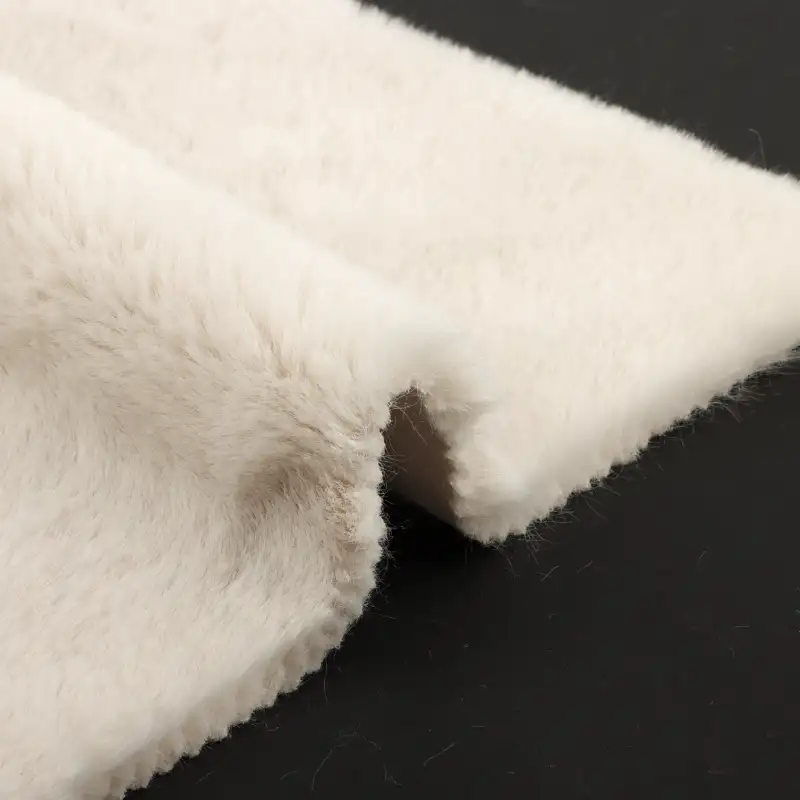 China Fabric for Jackets,Overcoat Fleece Knit Fabric Polyester cream color buy from China wholesaler bulk order at wholesale price free worldwide shipping Alibaba