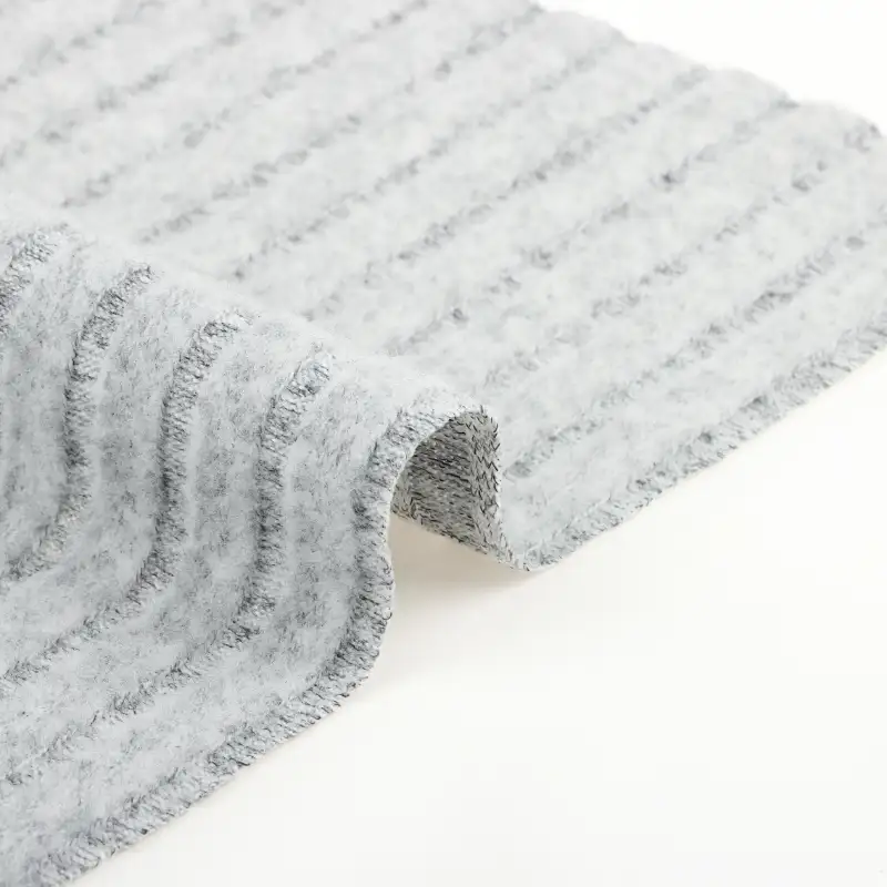 China Fabric for T-Shirt,Ladies Vest (Sweater),Knitted Jacket (Sweater),Polo T-shirt (Sweater),Hoodie  (Sweater),Dresses (Pullover) (Sweater),Skirt (Sweater) Hacci Knit Fabric Polyester Spandex grey color buy from China wholesaler bulk order at wholesale price free worldwide shipping Alibaba