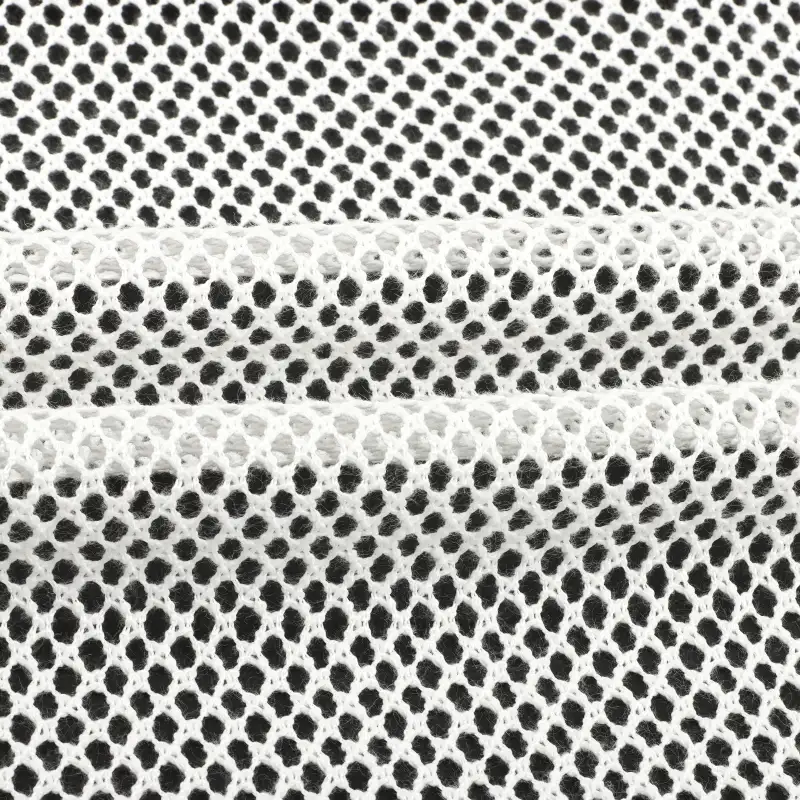 China Fabric for Skirt,Crop Top Pullover (Sweater),Dresses (Pullover) (Sweater) Mesh Knit Fabric Polyester white color buy from China wholesaler bulk order at wholesale price free worldwide shipping Alibaba