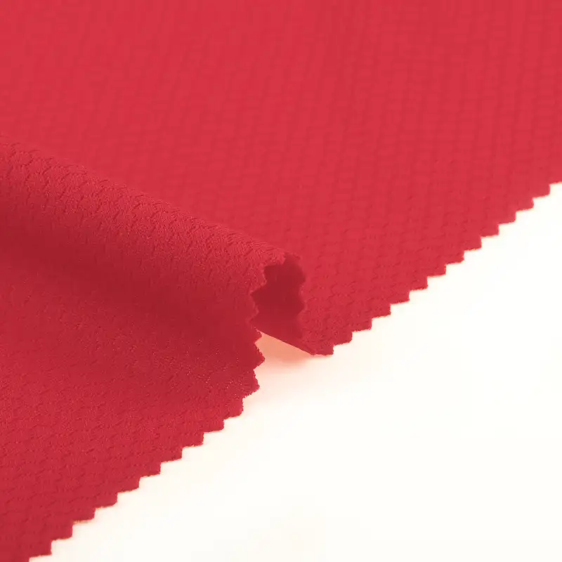 China Fabric for Yoga Clothes,Tracksuits Jacquard Knit Fabric Polyester RED color buy from China wholesaler bulk order at wholesale price free worldwide shipping Alibaba