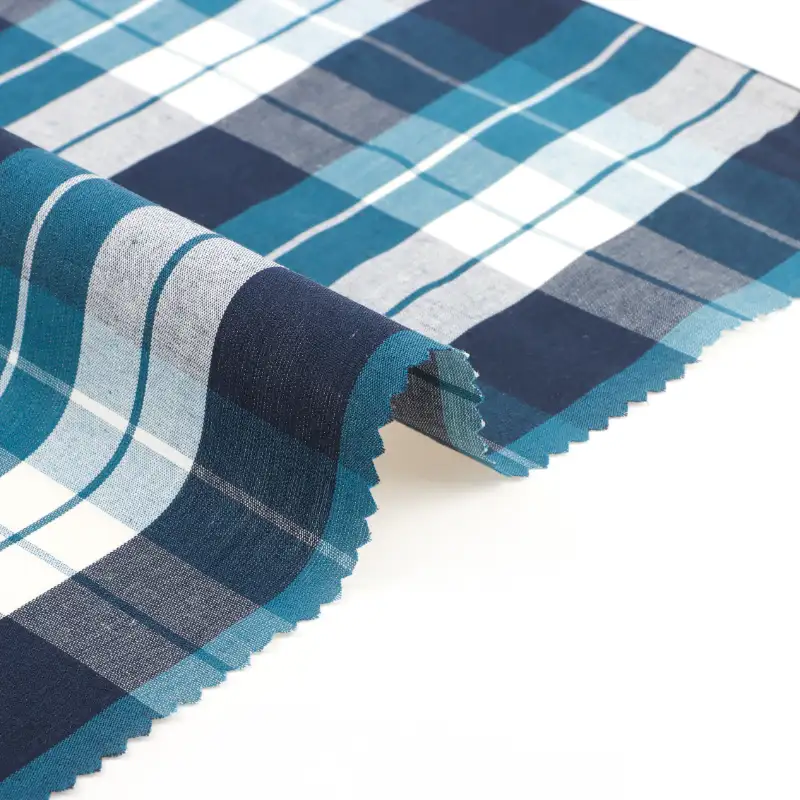 China Fabric for Shirt,Blouse,Skirt,Shorts TC Poplin Woven Blended Fabric Cotton Polyester Check color buy from China wholesaler bulk order at wholesale price free worldwide shipping Alibaba