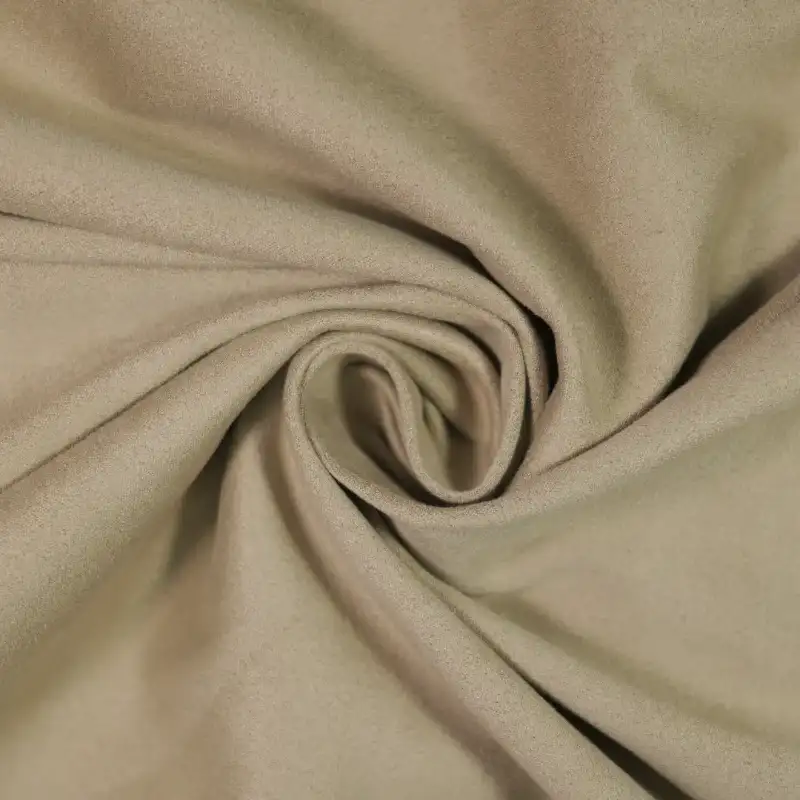 China Fabric for Jackets,Trench Coat,Overcoat Suede Woven Blended Fabric Polyester Elastane COFFEE color buy from China wholesaler bulk order at wholesale price free worldwide shipping Alibaba